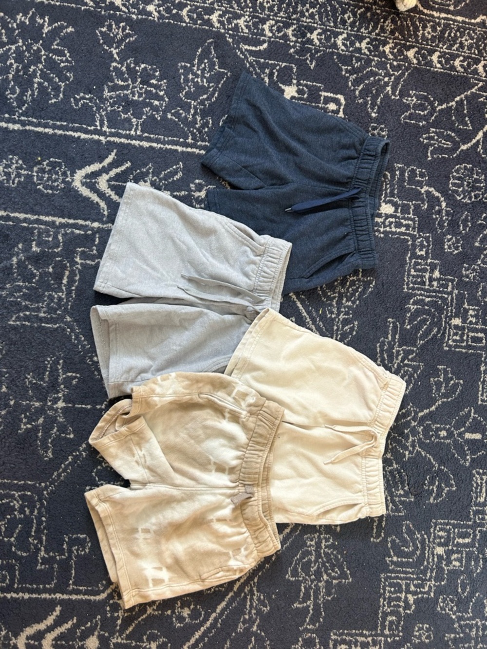 Kids Sweat Shorts - Navy, Light Gray, Cream (4-Pack) Cat & Jack 6-7